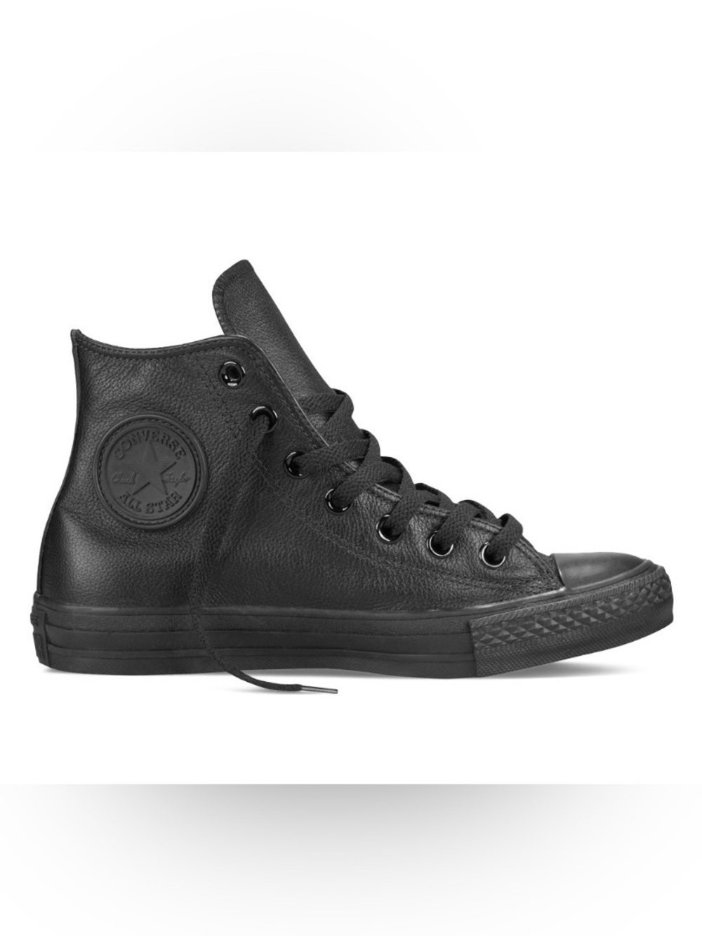 Converse Chuck Taylor All Star Hi Top Leather Black Monochrome
